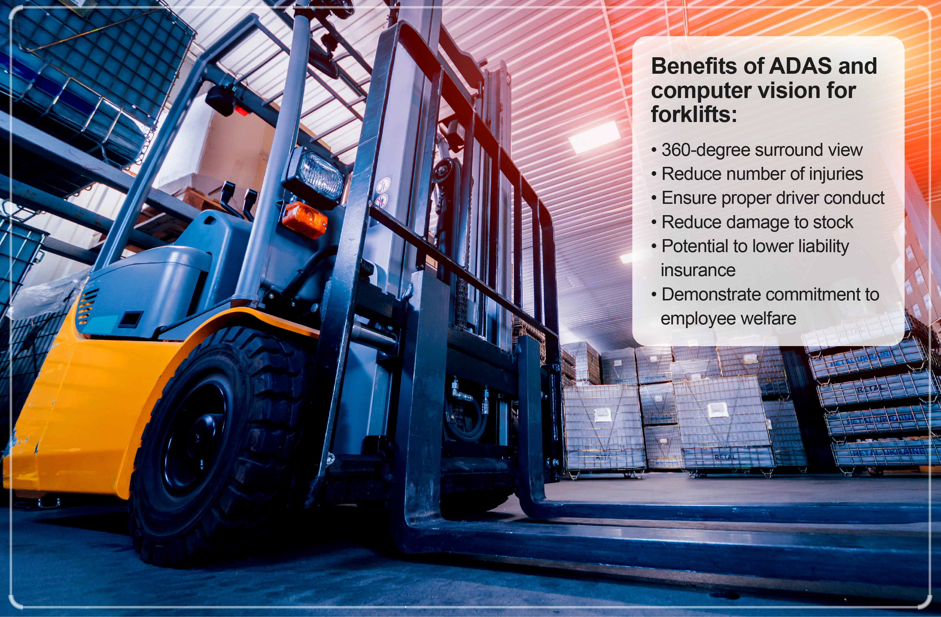 Benefits of advanced vehicle safety systems in warehouses