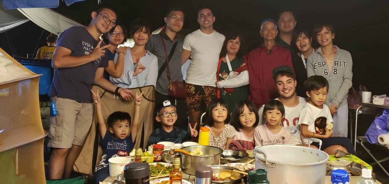 Intern Kornel Kot with Taiwanese Family