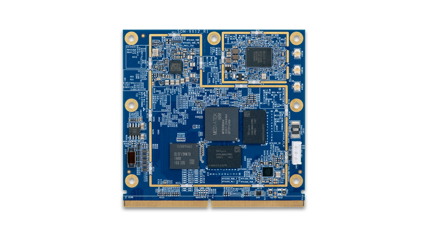 VIA SOM-7000 Module featuring MediaTek Genio 1200 SOC