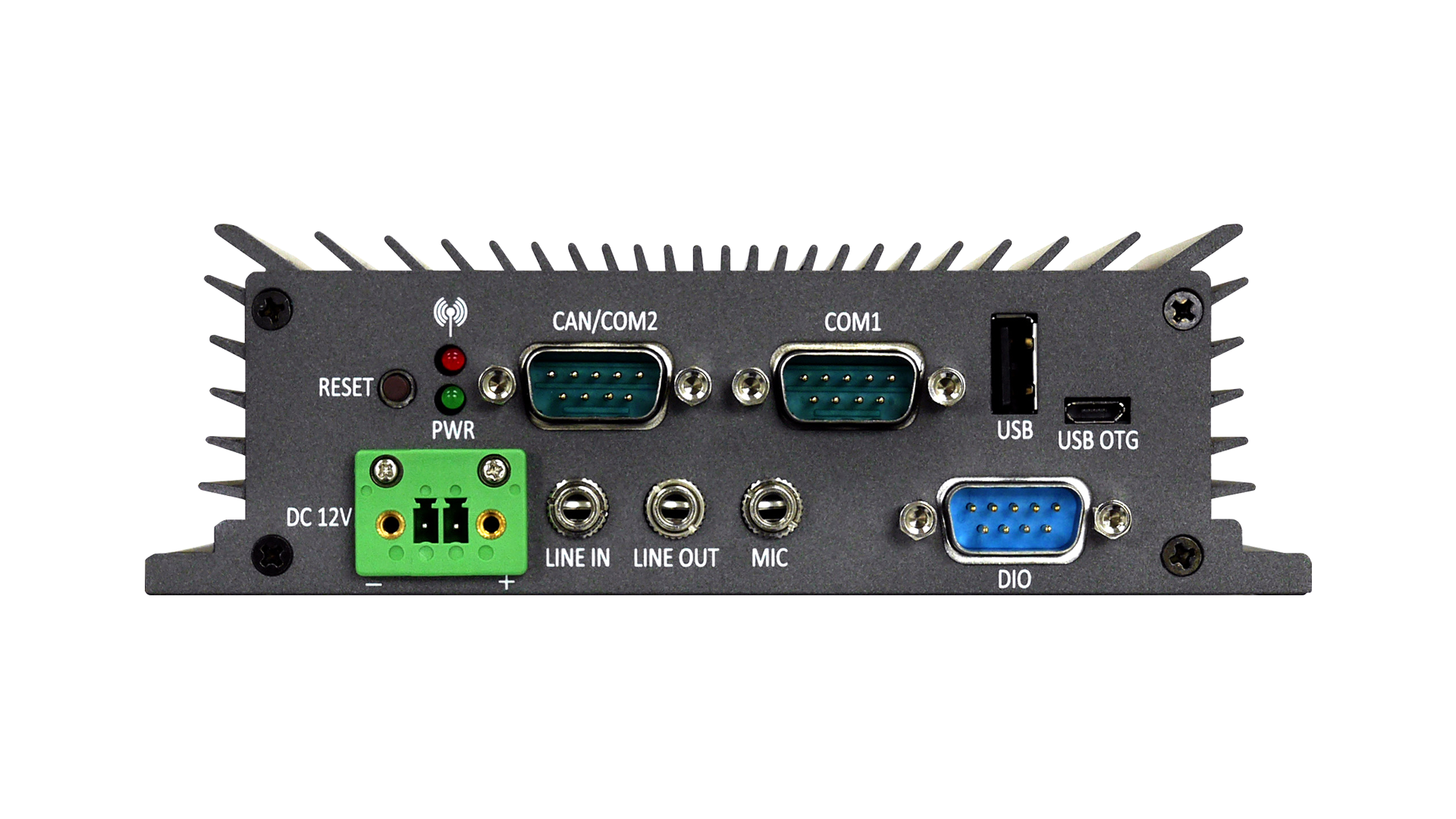 VIA AMOS-820 System with the NXP i.MX 6Quad processor front