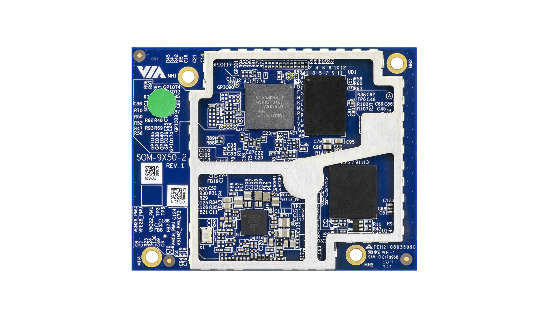 VIA SOM-9X50 Module featuring MediaTek Genio 500 SOC